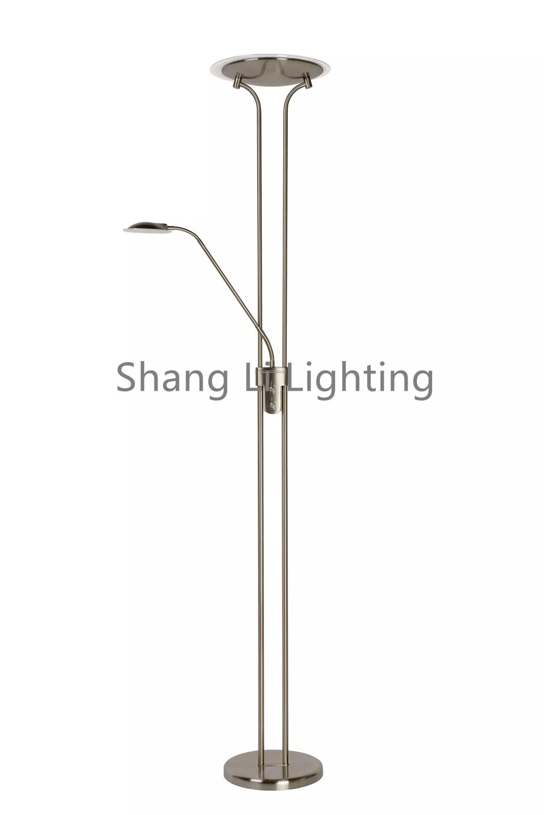 Child Mother Floor Lamp Simple Retro Floor Lamp Living Room Bedroom Study Double Head Vertical Reading Lamp